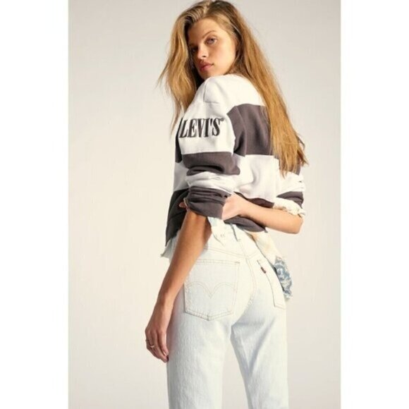 NWT Levi's Premium 501 High Rise Skinny Blue Light Wash Denim Jeans Size 30 - Picture 3 of 10